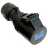 PROLUNGA CORRENTE 10 METRI CAVO NEOPRENE/H07RN-F 3x2.5MM2 CEE 16A P+N+T IP44 3P SPINA-PRESA PCE NERA