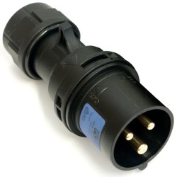 PROLUNGA CORRENTE 25 METRI CEE 16A+T IP44 3POLI CAVO NEOPRENE/H07RN-F 3x2.5 SPINA-PRESA MASCHIO-FEMMINA NERE
