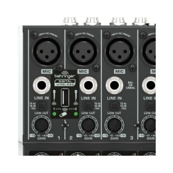 BEHRINGER XENYX QX1204-USB MIXER 12 INGRESSI 4 COMPRESSORI 2 BUS EFFETTI KLARK TEKNIK +48V WIRELESS READY