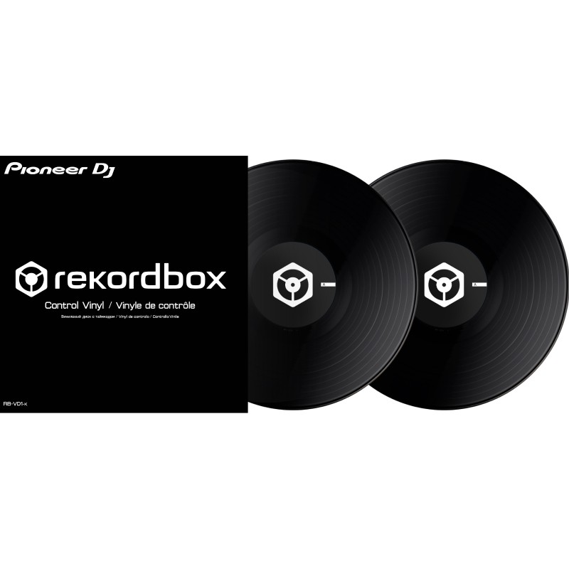 PIONEER RB-VD1-K COPPIA DI VINILI DI CONTROLLO PER REKORDBOX NERI