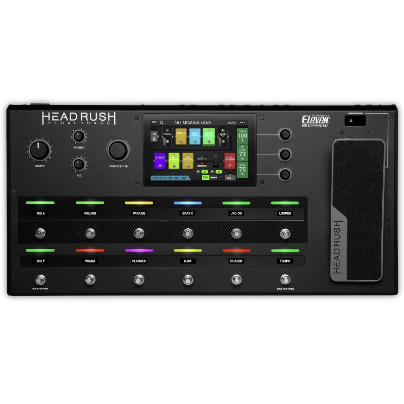 HEADRUSH PEDALBOARD PEDALIERA MULTIEFFETTO PER CHITARRA CON MODELLI DI AMPLIFICATORI CABINET MICROFONI ED EFFETTI + INTERFACCIA 