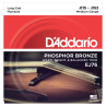 D'ADDARIO EJ76 CORDE PER MANDOLA PHOSPHOR BRONZE MEDIUM GAUGE 15-52