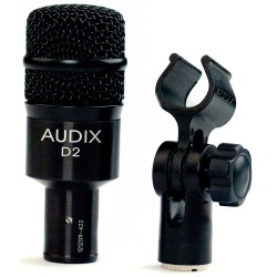 AUDIX D2 MICROFONO DINAMICO IPERCARDIODE PER TOM + CLAMP DVICE + BORSA P1