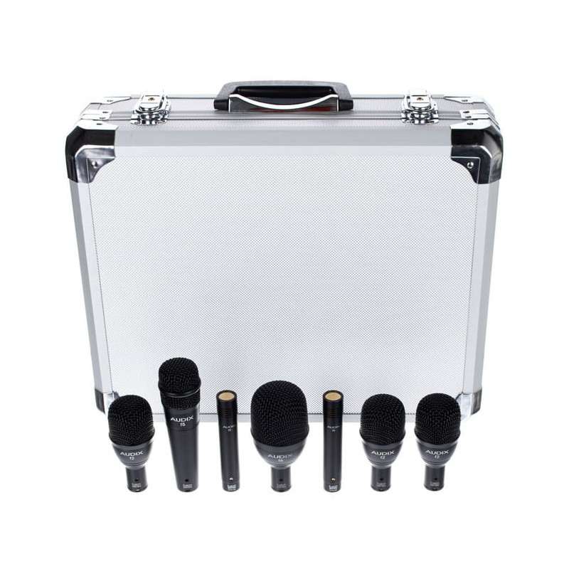 AUDIX FUSION FP7 DRUMSET KIT DI 7 MICROFONI PER BATTERIA + VALIGIA IN ALLUMINIO