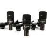 AUDIX D2 TRIO SET 3 MICROFONI DINAMICI IPERCARDIODE TOM + 3 CLAMPS DVICE + 3 BORSE P1