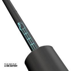LD SYSTEMS MAUI5-GO SISTEMA PORTATILE A COLONNA BATTERIA RICARICABILE 10 ORE SUBWOOFER SATELLITI MIXER BLUETOOTH NERO