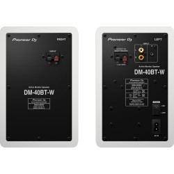 PIONEER DM 40 BT WH COPPIA MONITOR ATTIVI BASS REFLEX PER DJ E STUDIO 2 VIE 21 WATT BLUETOOTH COLORE BIANCO