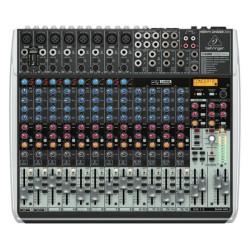 BEHRINGER XENYX QX2222-USB MIXER USB 22 INGRESSI 8 COMPRESSORI 2 BUS EFFETTI KLARK TEKNIK WIRELESS READY +48V