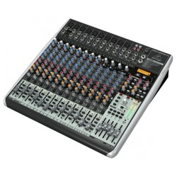 BEHRINGER XENYX QX2442USB MIXER 24 INGRESSI 8 COMPRESSORI EFFETTI KLARK TEKNIK WIRELESS READY INTERFACCIA AUDIO USB SOFTWARE