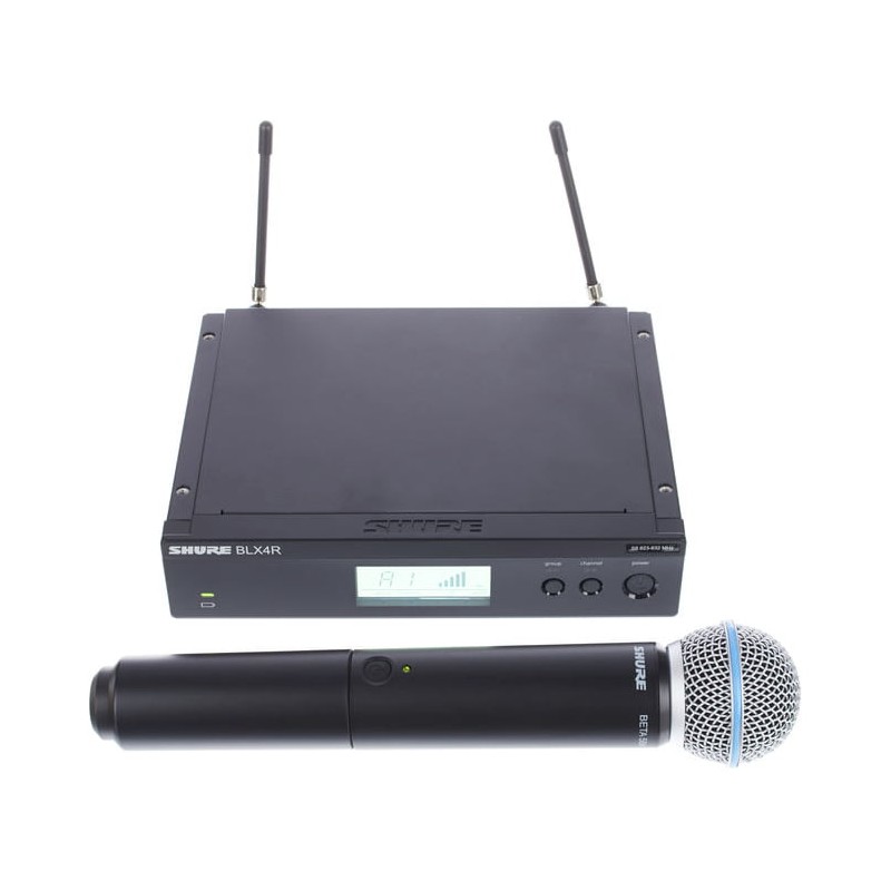 SHURE BLX24RE/BETA58 PALMARE RADIOMICROFONO ANALOGICO PER VOCE MONTABILE A RACK