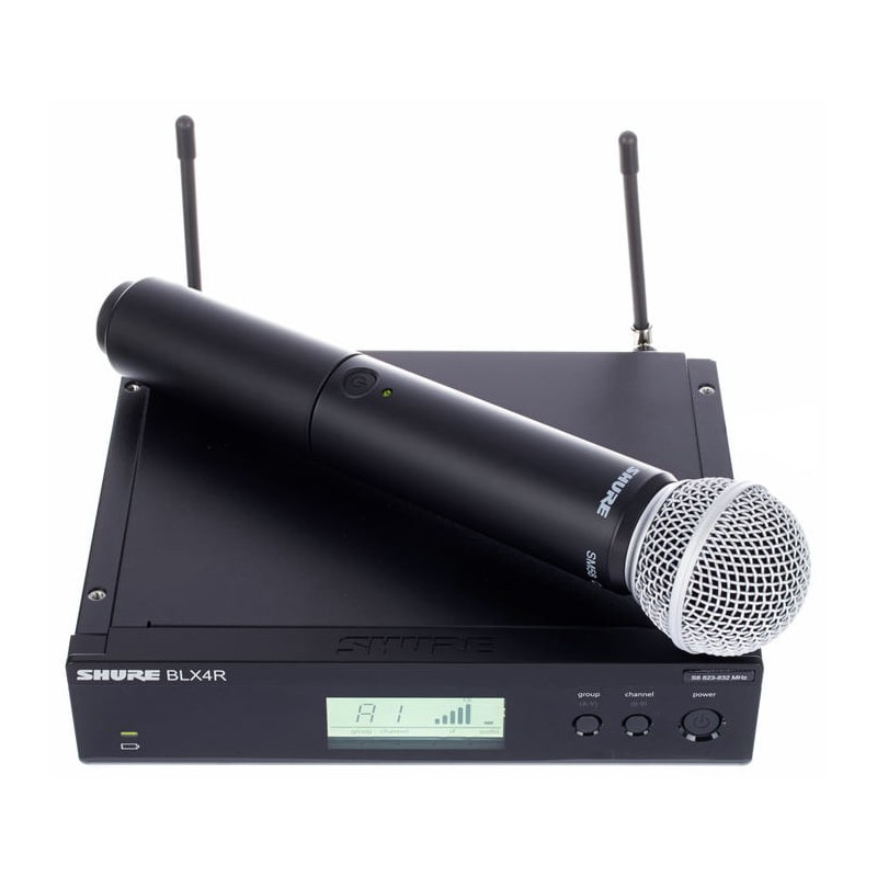 SHURE BLX24RE/SM58 PALMARE RADIOMICROFONO ANALOGICO PER VOCE MONTABILE A RACK