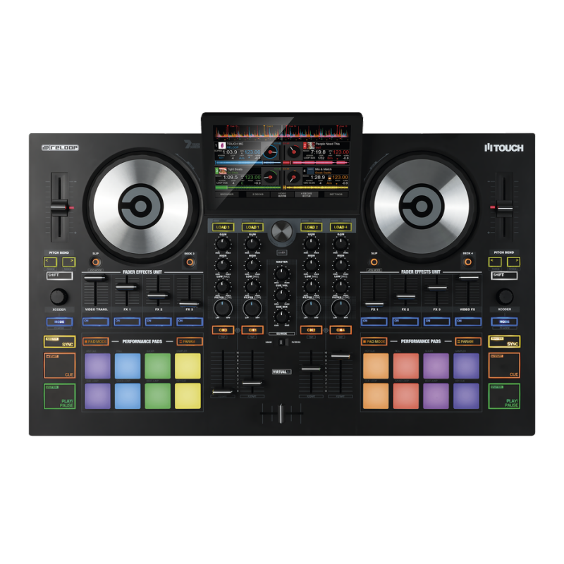 RELOOP TOUCH CONTROLLER PER DJ 4 CANALI CON DISPLAY TOUCH DA 7"
