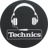 TECHNICS SLIPMATS TAPPETINI PER GIRADISCHI NERO SILVER COPPIA TAPPETINI