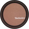 TECHNICS SLIPMATS TAPPETINI GIRADISCHI COLORE STROBO BROWN MARRONE COPPIA TAPPETINI