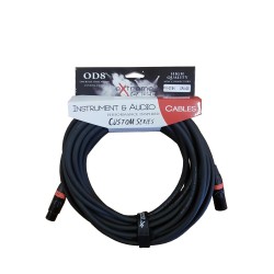 EXTREME PXX-001BK/5M-ORANGE CAVO MICROFONICO BILANCIATO XLR-XLR OD8 SERIE CUSTOM PER LIVE STUDIO 5 METRI ANELLI CONNETTORI ARANC