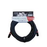 EXTREME PXX-001BK/5M-ORANGE CAVO MICROFONICO BILANCIATO XLR-XLR OD8 SERIE CUSTOM PER LIVE STUDIO 5 METRI ANELLI CONNETTORI ARANC