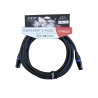 EXTREME PXX-001BK/5M-BLUE CAVO MICROFONICO BILANCIATO XLR-XLR OD8 SERIE CUSTOM PER LIVE STUDIO 5 METRI ANELLI CONNETTORI BLU