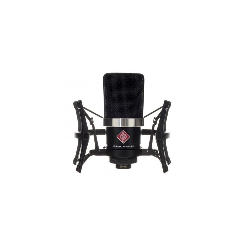 NEUMANN TLM102-MT STUDIO SET MICROFONO CONDENSATORE CARDIOIDE CAPSULA LARGA TLM-102 + SOSPENSIONE ELASTICA NERO