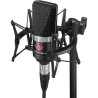 NEUMANN TLM102-MT STUDIO SET MICROFONO CONDENSATORE CARDIOIDE CAPSULA LARGA TLM-102 + SOSPENSIONE ELASTICA NERO