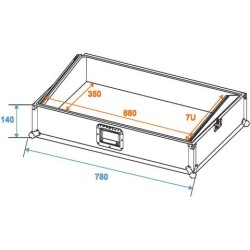 ROADINGER FLIGHTCASE PROFESSIONALE PER EUROLITE SCENE SETTER 24/48 IN MULTISTRATO LAMINATO 6MM
