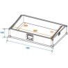 ROADINGER FLIGHTCASE PROFESSIONALE PER EUROLITE SCENE SETTER 24/48 IN MULTISTRATO LAMINATO 6MM