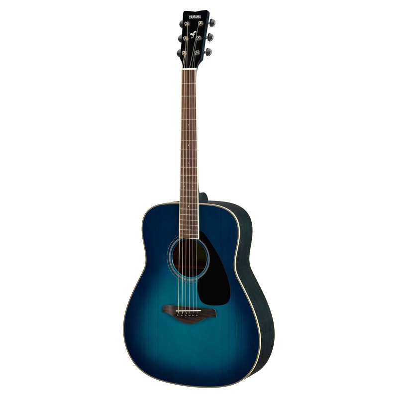 YAMAHA FG820 SUNSET BLUE CHITARRA ACUSTICA 4/4 TOP IN ABETE FONDO E FASCE IN MOGANO PONTE IN PALISSANDRO COLORE BLU TURCHESE