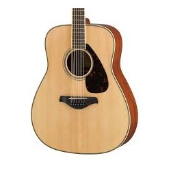 YAMAHA FG820 NT NATURAL CHITARRA ACUSTICA 4/4 TOP IN ABETE FONDO E FASCE IN MOGANO PONTE IN PALISSANDRO COLORE NATURALE
