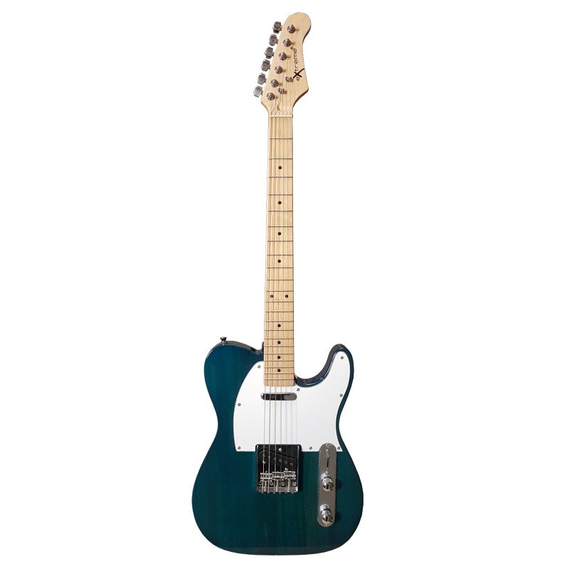 EXTREME ETL-100 BLUE GREEN CHITARRA ELETTRICA 22 TASTI BLU VERDE