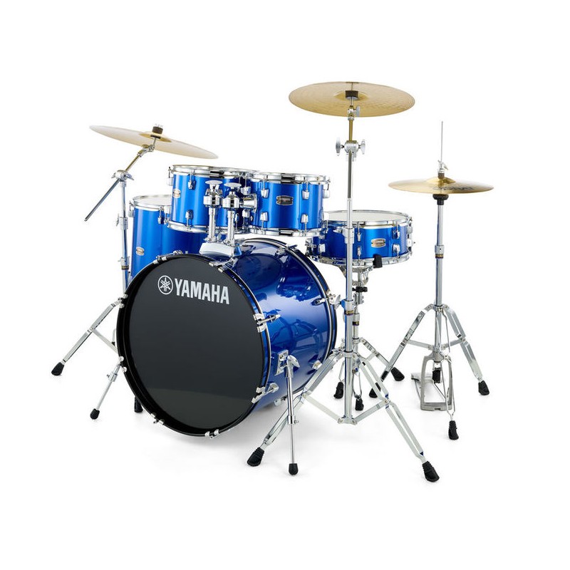 YAMAHA RYDEEN STANDARD FINE BLUE BATTERIA ACUSTICA BLU CON HARDWARE + PIATTI PAISTE 101