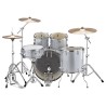 YAMAHA RYDEEN STANDARD SILVER GLITTER BATTERIA ACUSTICA ARGENTO CON HARDWARE + PIATTI PAISTE 101