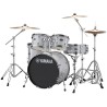 YAMAHA RYDEEN STUDIO SLV SILVER GLITTER BATTERIA ACUSTICA ARGENTATA CON HARDWARE + PIATTI PAISTE 101 COLORE ARGENTO