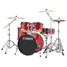 YAMAHA RYDEEN STUDIO HOT RED BATTERIA ACUSTICA ROSSA CON HARDWARE + PIATTI PAISTE 101 COLORE ROSSO