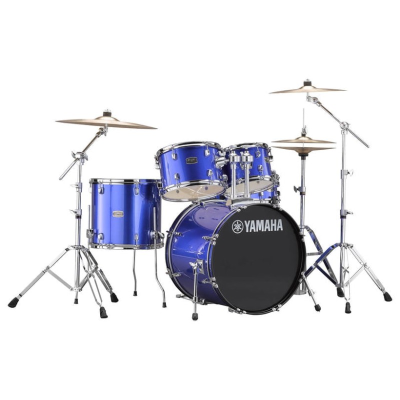 YAMAHA RYDEEN STUDIO BLUE BATTERIA ACUSTICA BLU CON HARDWARE + PIATTI PAISTE 101 COLORE BLU