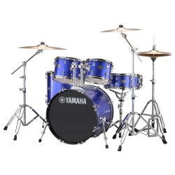 YAMAHA RYDEEN STUDIO BLUE BATTERIA ACUSTICA BLU CON HARDWARE + PIATTI PAISTE 101 COLORE BLU