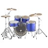YAMAHA RYDEEN STUDIO BLUE BATTERIA ACUSTICA BLU CON HARDWARE + PIATTI PAISTE 101 COLORE BLU