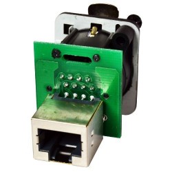 NEUTRIK NE8FDPB ADATTATORE IN LINEA PASSANTE CAT5E,RJ45,JACK,8 VIE
