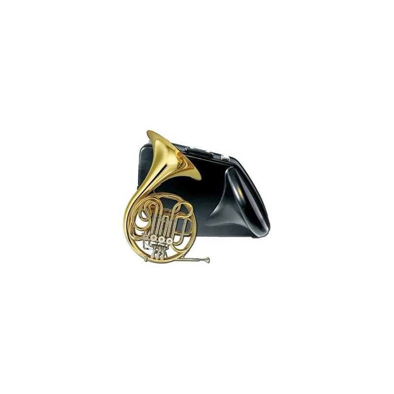 YAMAHA YHR-567 CORNO DOPPIO FRANCESE IN CHIAVE F,Bb PLACCATO ORO IN OTTONE + CUSTODIA E BOCCAGLIO 32C4