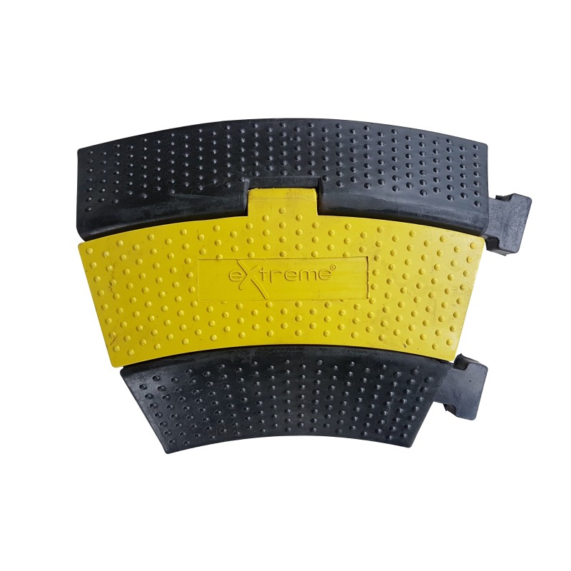 EXTREME CC2230 PRO PEDANA PASSACAVO CARRABILE CURVA DA 30° 2 CANALI DA 30mm CARICO 20 TONNELLATE LARGA 50mm