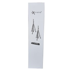 EXTREME SS-PACK S SPEAKER STAND PROFESSIONALI KIT SET SUPPORTI CASSE IN ACCIAIO CON BORSA TRASPORTO ALTEZZA REGOLABILE SISTEMA D