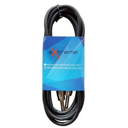 EXTREME CAVO JACK - JACK MONO 1/4" 6.3mm DA 3 MT COLORE NERO