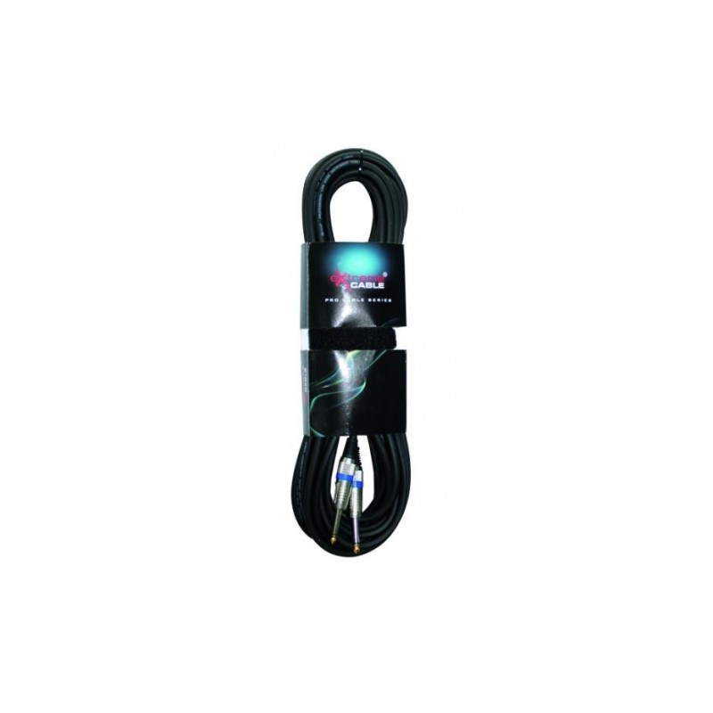 EXTREME CAVO JACK MONO - JACK MONO 1/4" 6.3mm CAVO AUDIO DI SEGNALE SCHERMATO 10 MT