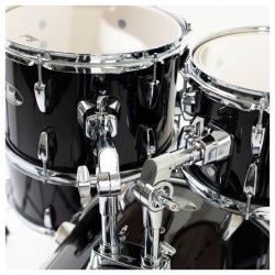 PEARL ROADSHOW RS525SC/C31 JET BLACK BATTERIA ACUSTICA 5 PEZZI CON PIATTI SABIAN E SGABELLO