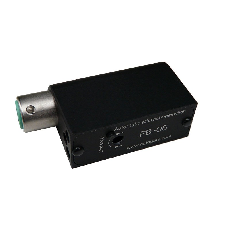 OPTOGATE PB-05 E INTERRUTTORE AUTOMATICO CON RILEVATORE DI PRESENZA OTTICO PER MICROFONO