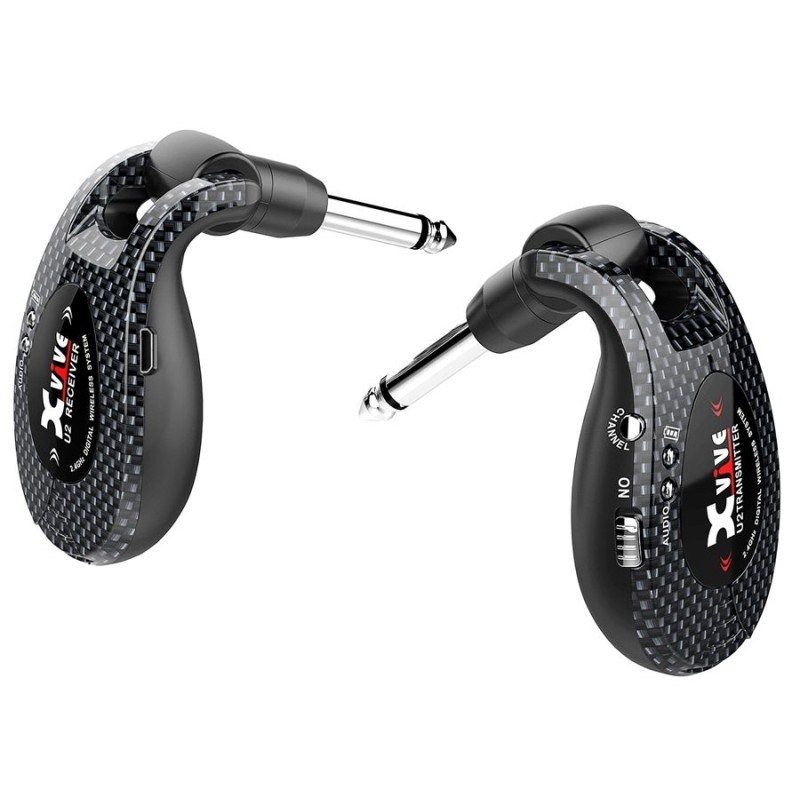 XVIVE U2 RADIOMIROFONO TRASMETTITORE-RICEVITORE SISTEMA RADIO WIRELESS DIGITALE 2.4GHZ DUAL USB RICARICABILE 5 ORE SIGNATURE THO