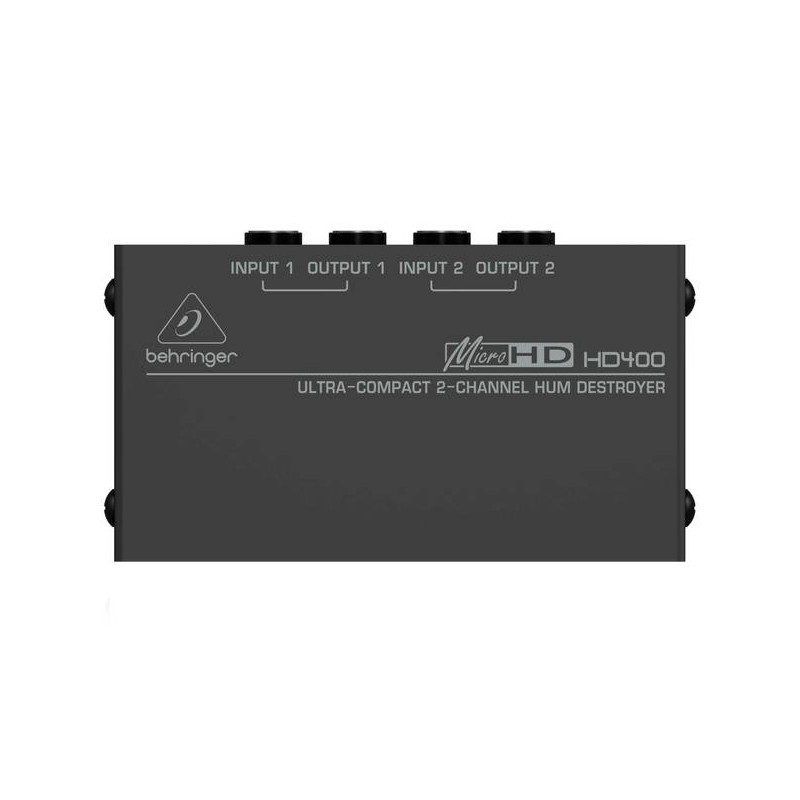 BEHRINGER HD400 MICRO-HUM DESTROYER SOPPRESSORE DI RUMORE A 2 CANALI