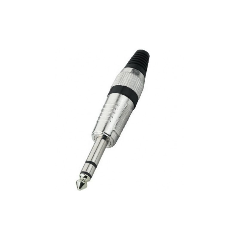 EXTREME CONNETTORE JACK TRS STEREO VOLANTE 1/4" 6,3mm COLORE NERO