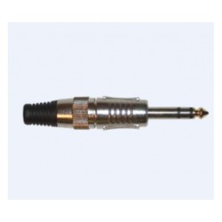 EXTREME CONNETTORE JACK TRS STEREO VOLANTE 1/4" 6,3mm COLORE NERO