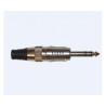 EXTREME CONNETTORE JACK TRS STEREO VOLANTE 1/4" 6,3mm COLORE NERO