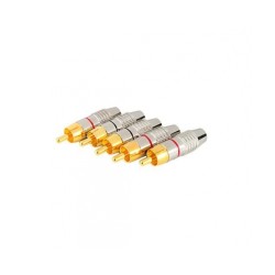 EXTREME CONNETTORE RCA VOLANTE MASCHIO COLORE ROSSO