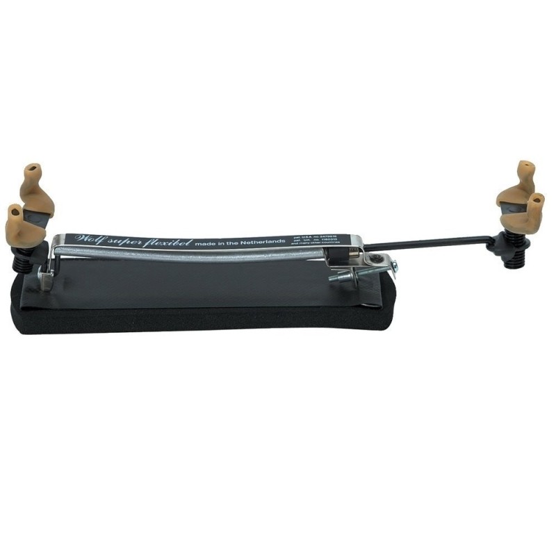 GEWA 433800 WOLF SUPER FLEXIBEL SPALLIERA FLESSIBILE PER VIOLA E VIOLINO REGOLAZIONE UNIVERSALE